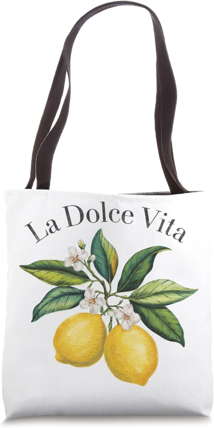 La Dolce Vita Lemon Italian Summer Limoncello Amalfi Coast Tote Bag