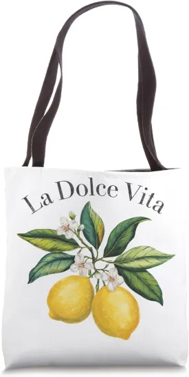 La Dolce Vita Lemon Italian Summer Limoncello Amalfi Coast Tote Bag