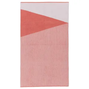 Lalin Beach Towel [Papaya/White]