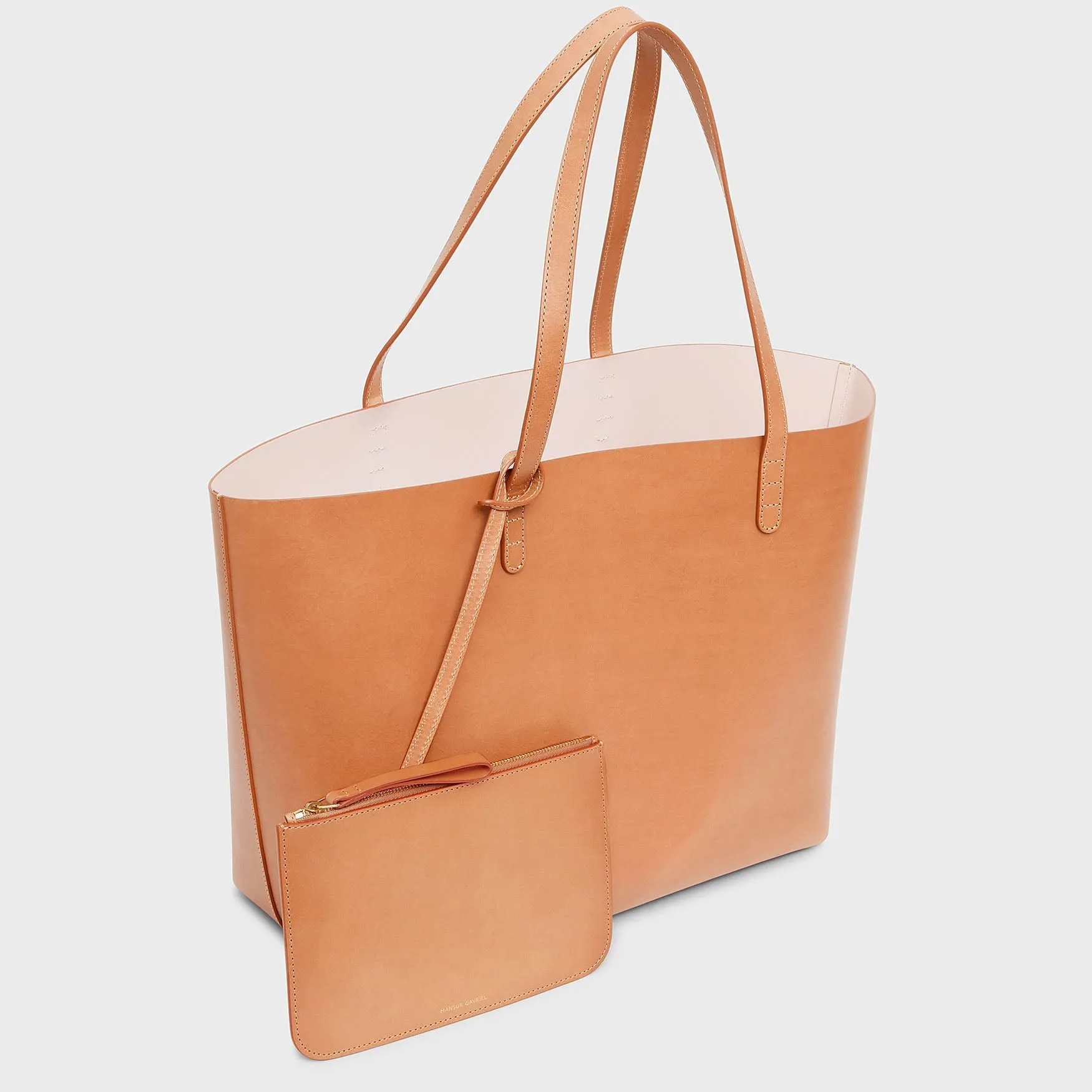 Large Tote - Cammello/Rosa