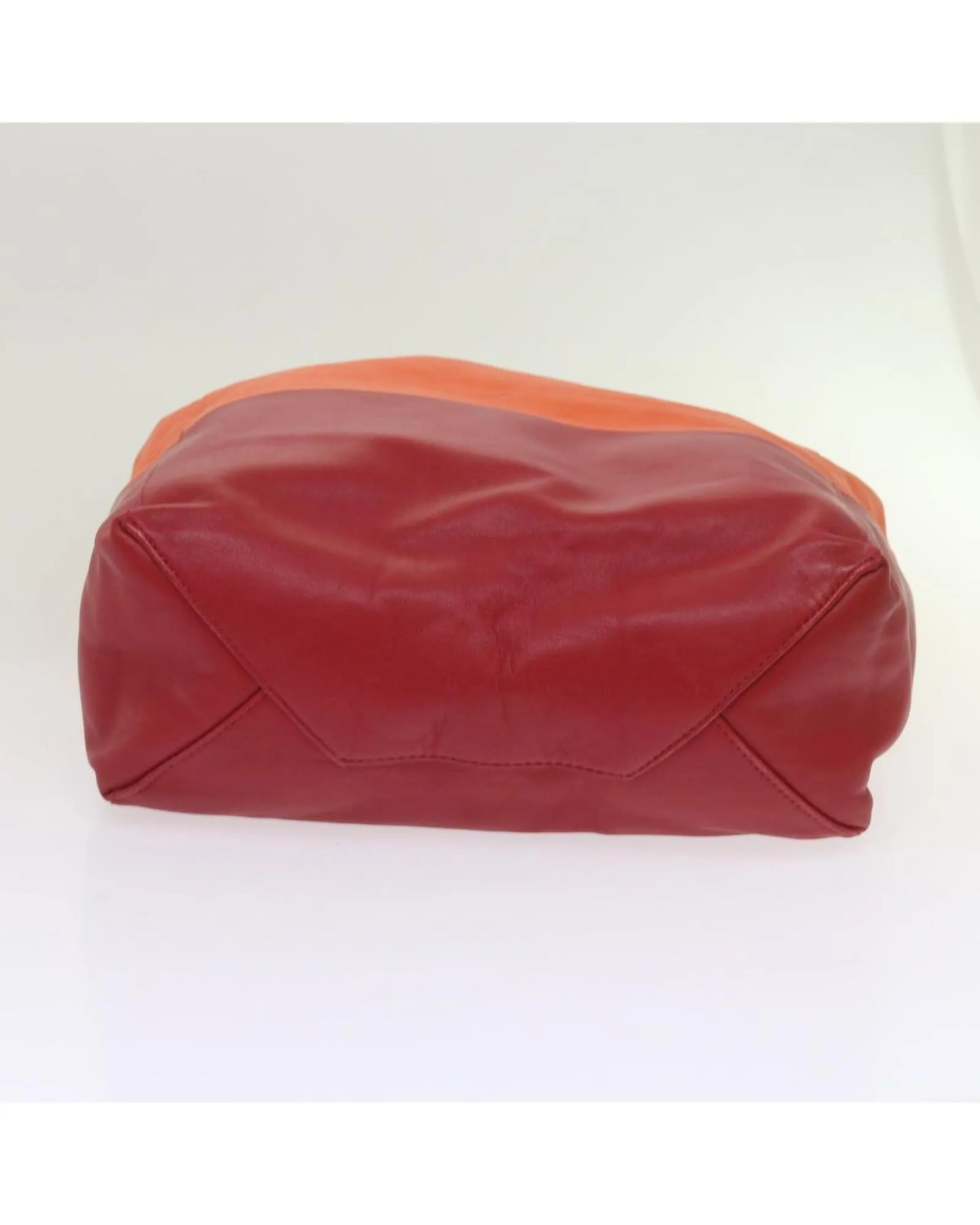 Leather Hand Bag in Orange by Celine