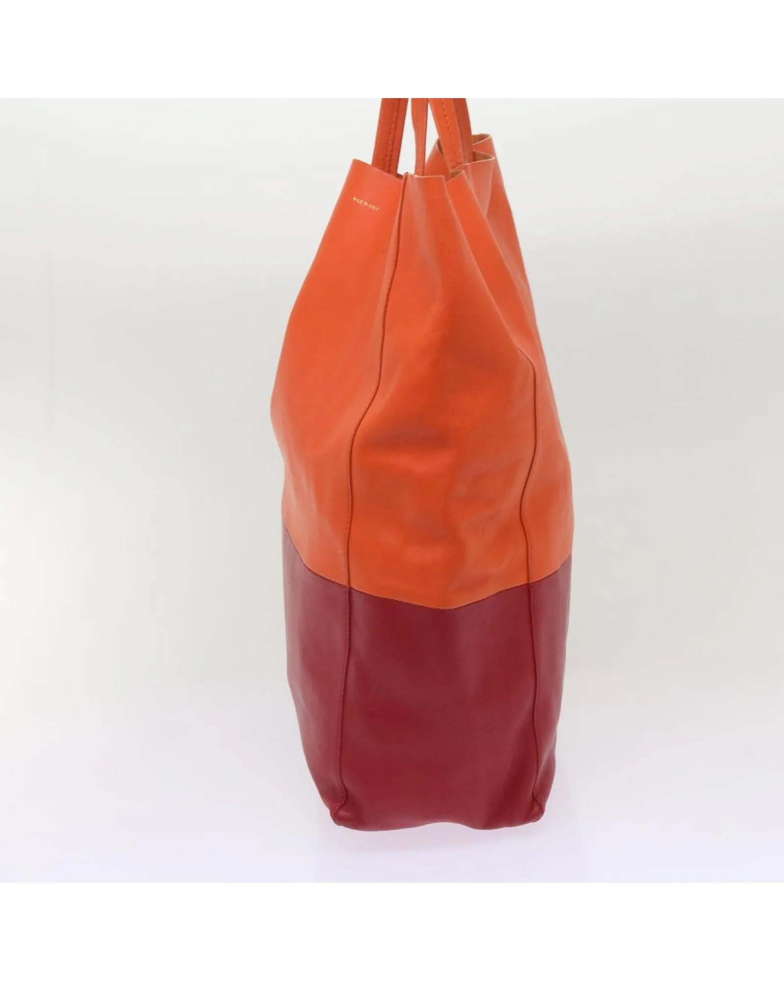 Leather Hand Bag in Orange by Celine