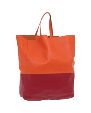 Leather Hand Bag in Orange by Celine