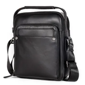 Leather Shoulder bag, men's bag leather Business Briefcase Laptop Bag,Gift for him/her 2632