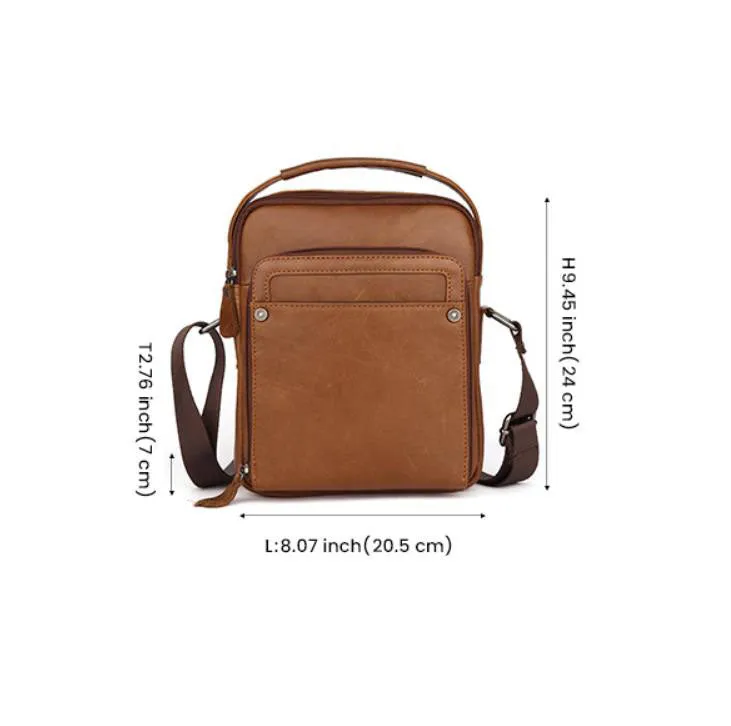 Leather Shoulder bag, men's bag leather Business Briefcase Laptop Bag,Gift for him/her 2632