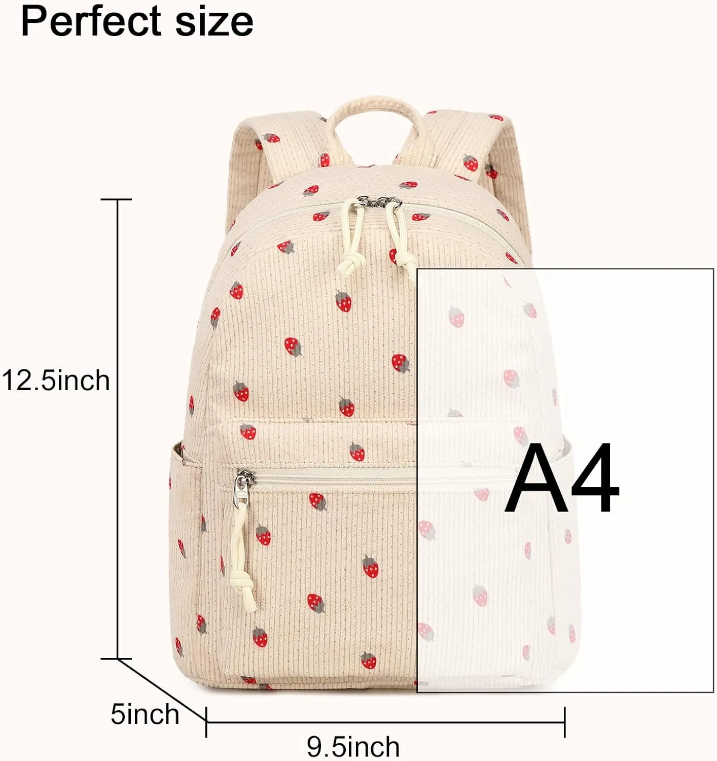 LEDAOU Mini Backpack Set Fashion bookbags with Purse wallet Corduroy backpack wallet set for Women Teens School Travel Bag