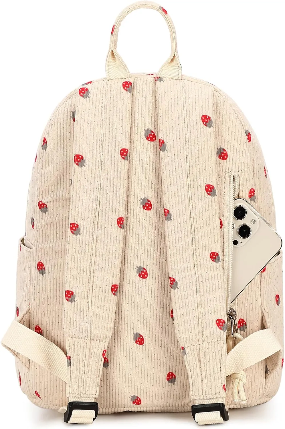 LEDAOU Mini Backpack Set Fashion bookbags with Purse wallet Corduroy backpack wallet set for Women Teens School Travel Bag
