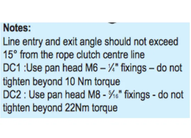 Lewmar DC1 Rope Clutch Single - 3 Rope Size Options