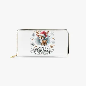 Long Type Zipper Purse - Christmas, Reindeer