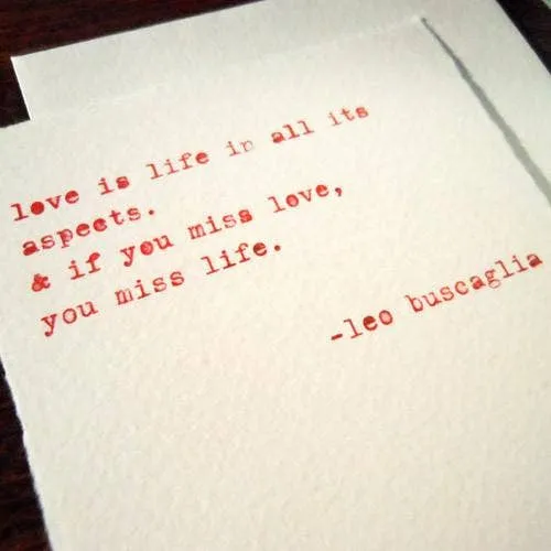 Love is Life Greeting Card