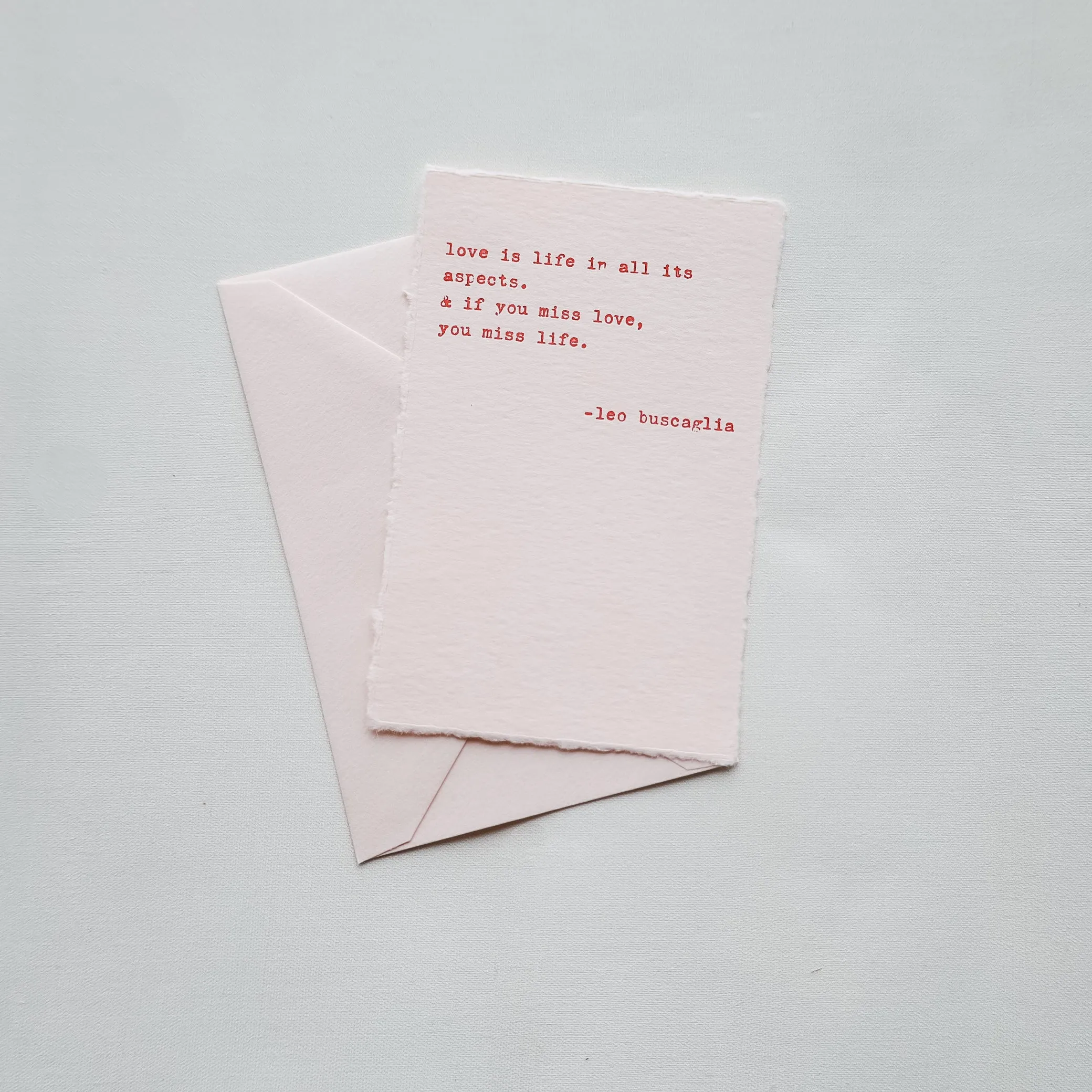 Love is Life Greeting Card