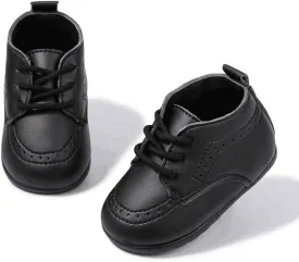 Meckior Infant Baby Boys Girls Classic PU Leather Wedding Loafers Brogue Toddler Oxford Dress Shoes First Steps Walking Flat Lazy Crib Shoe