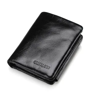 Men's Leather Wallet Purse Card Package Hand Bag Clutch Bag Storage Bag For Gift