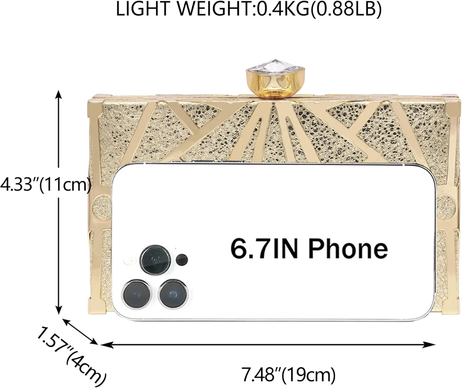 Milisente Gold Clutch Purses For Women Metallic Bridal Evening Clutch Bags Evening Formal Handbags