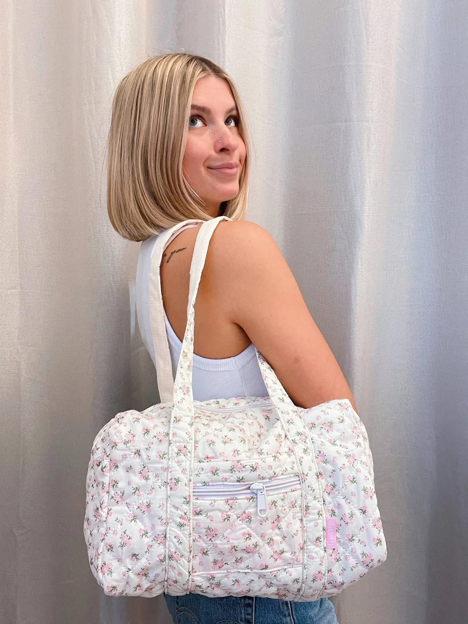 Mini Floral Duffel Bag/Purse
