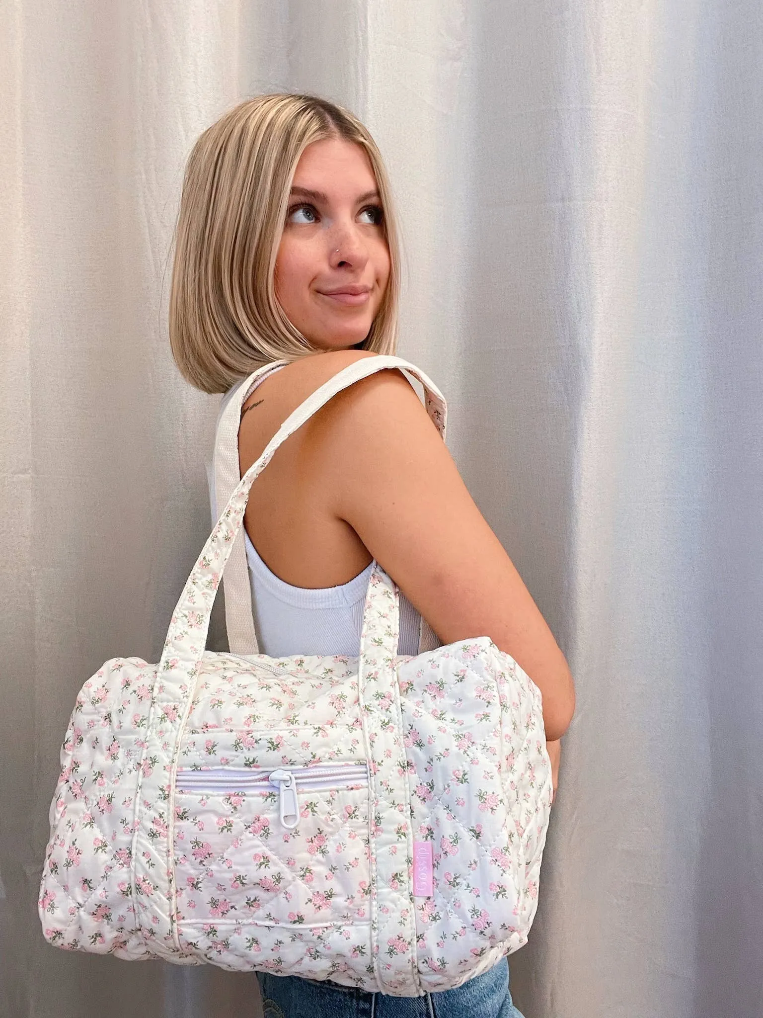 Mini Floral Duffel Bag/Purse