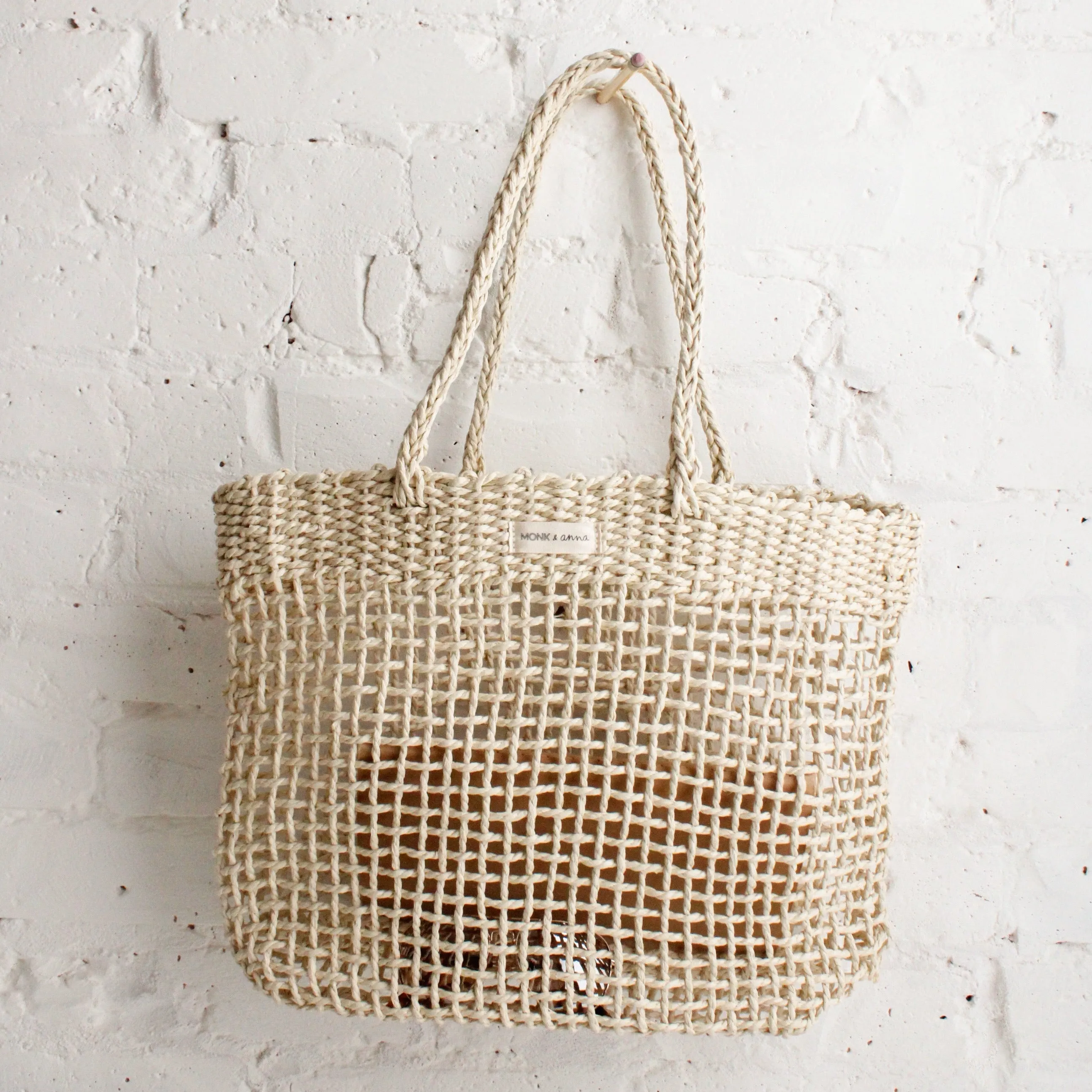 Monk   Anna Akeru Woven Straw Bag