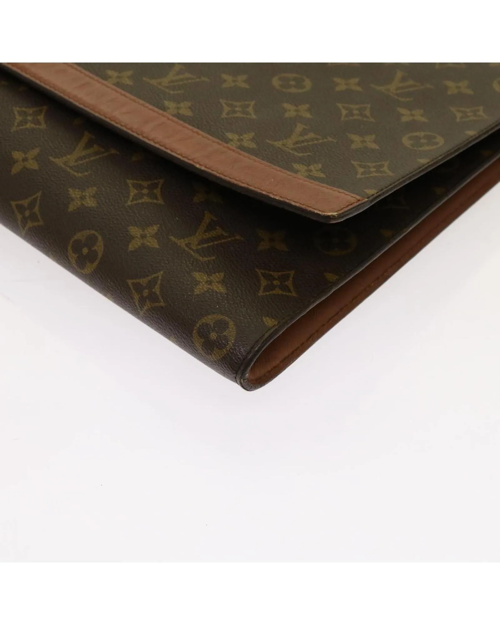 Monogram Canvas Envelope Clutch Bag