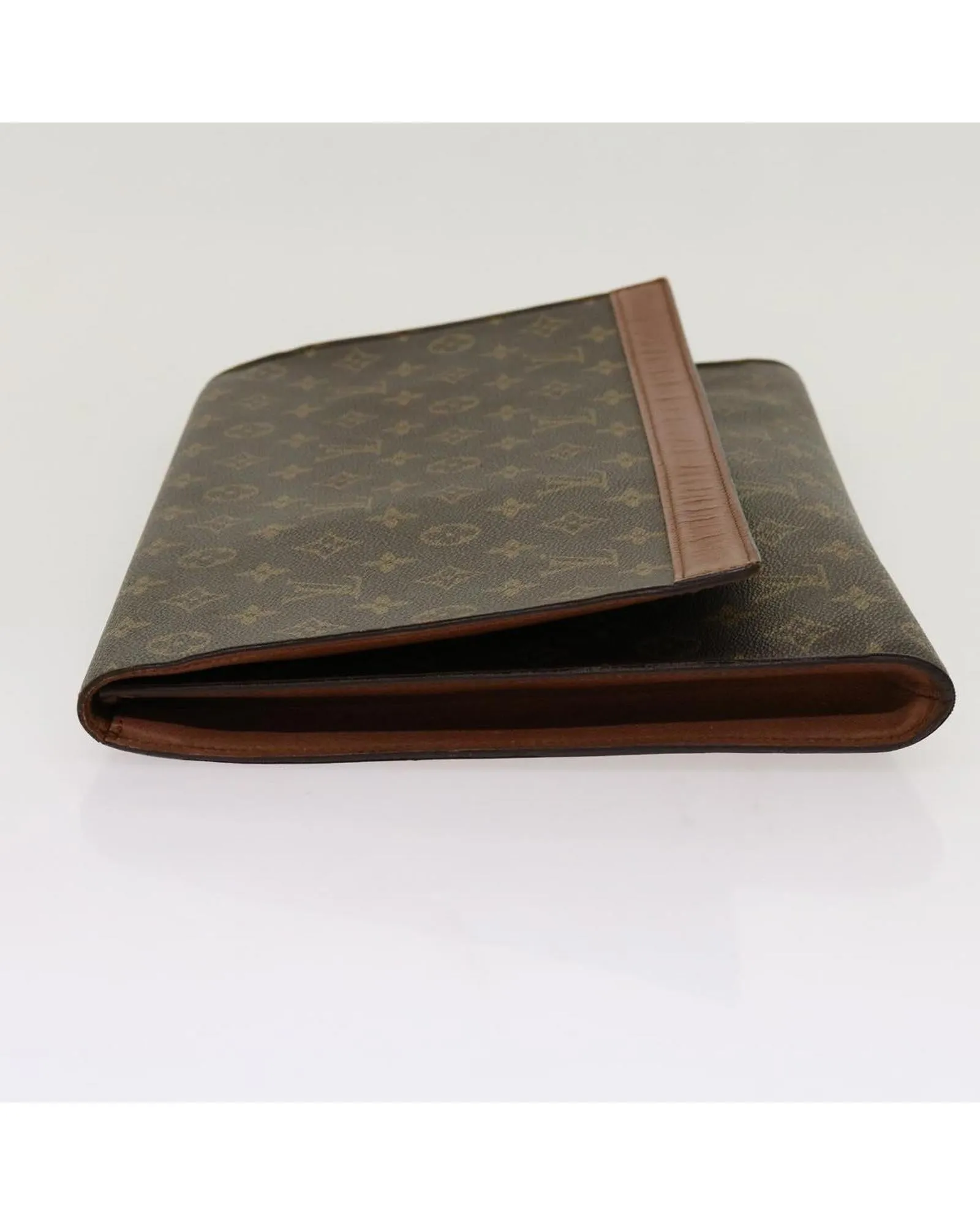 Monogram Canvas Envelope Clutch Bag