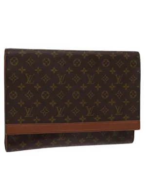 Monogram Canvas Envelope Clutch Bag