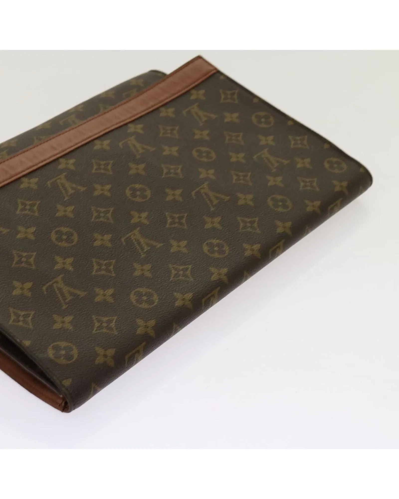 Monogram Canvas Envelope Clutch Bag