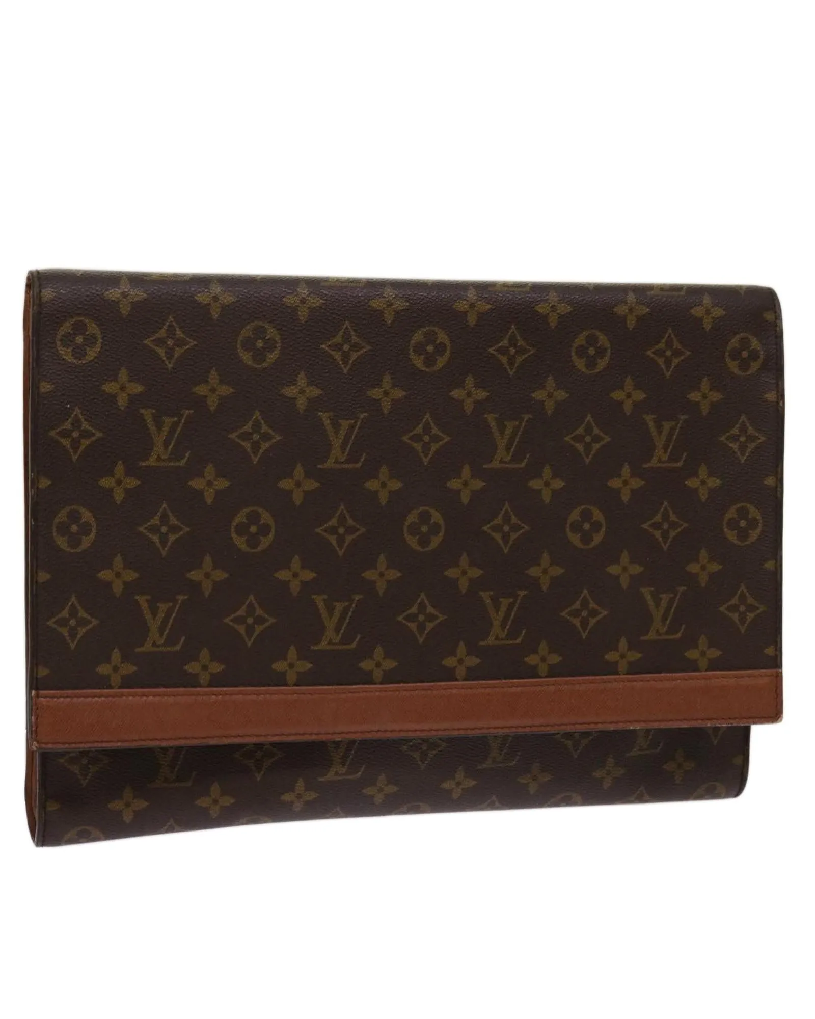 Monogram Canvas Envelope Clutch Bag