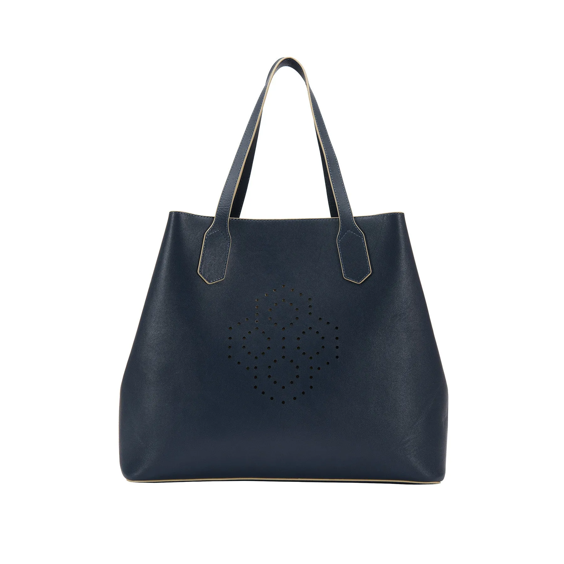 Monogram Tote - Navy