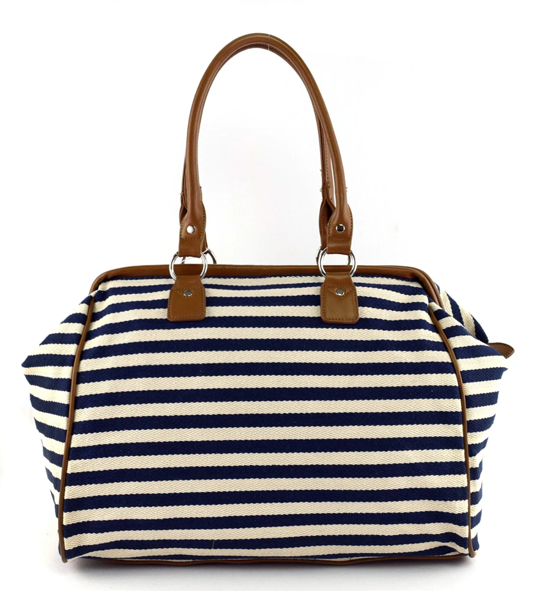 NS7000 Canvas Striped Duffel Bag