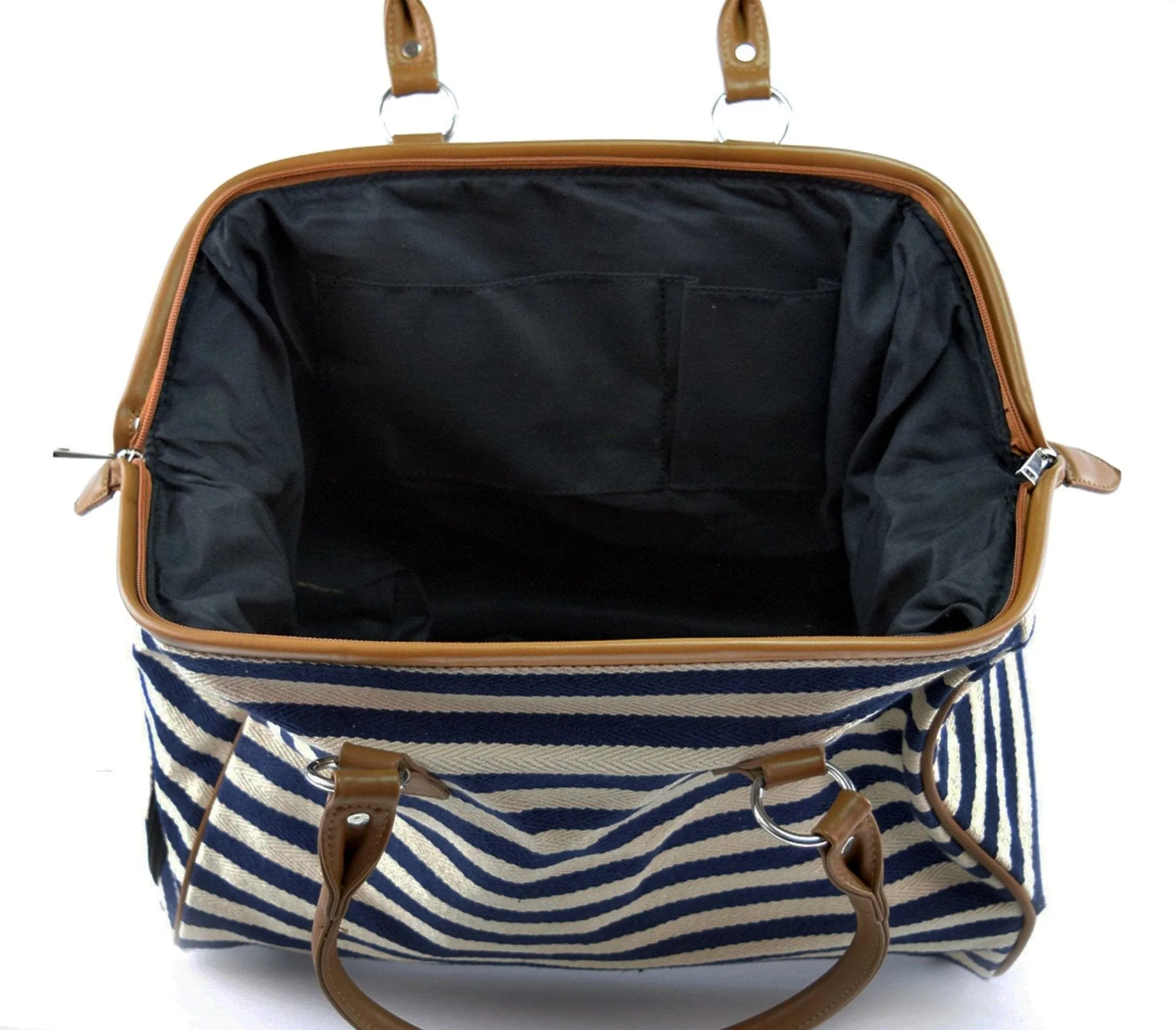 NS7000 Canvas Striped Duffel Bag