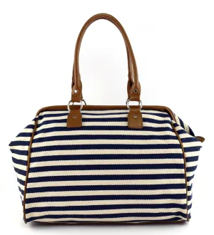 NS7000 Canvas Striped Duffel Bag