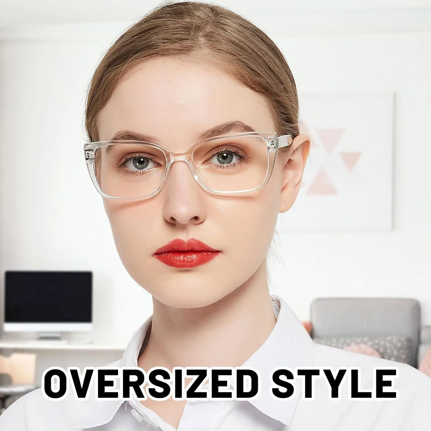OCCI CHIARI Reading Glasses For Women Wide Square Reader 1.0 1.5 2.0 2.5 3.0 3.5 4.0 5.0 6.0 1.25 1.75 2.25 2.75