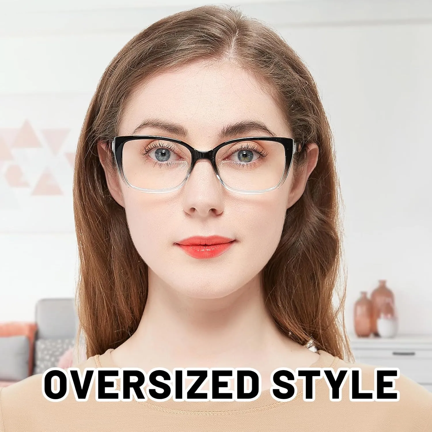OCCI CHIARI Reading Glasses For Women Wide Square Reader 1.0 1.5 2.0 2.5 3.0 3.5 4.0 5.0 6.0 1.25 1.75 2.25 2.75