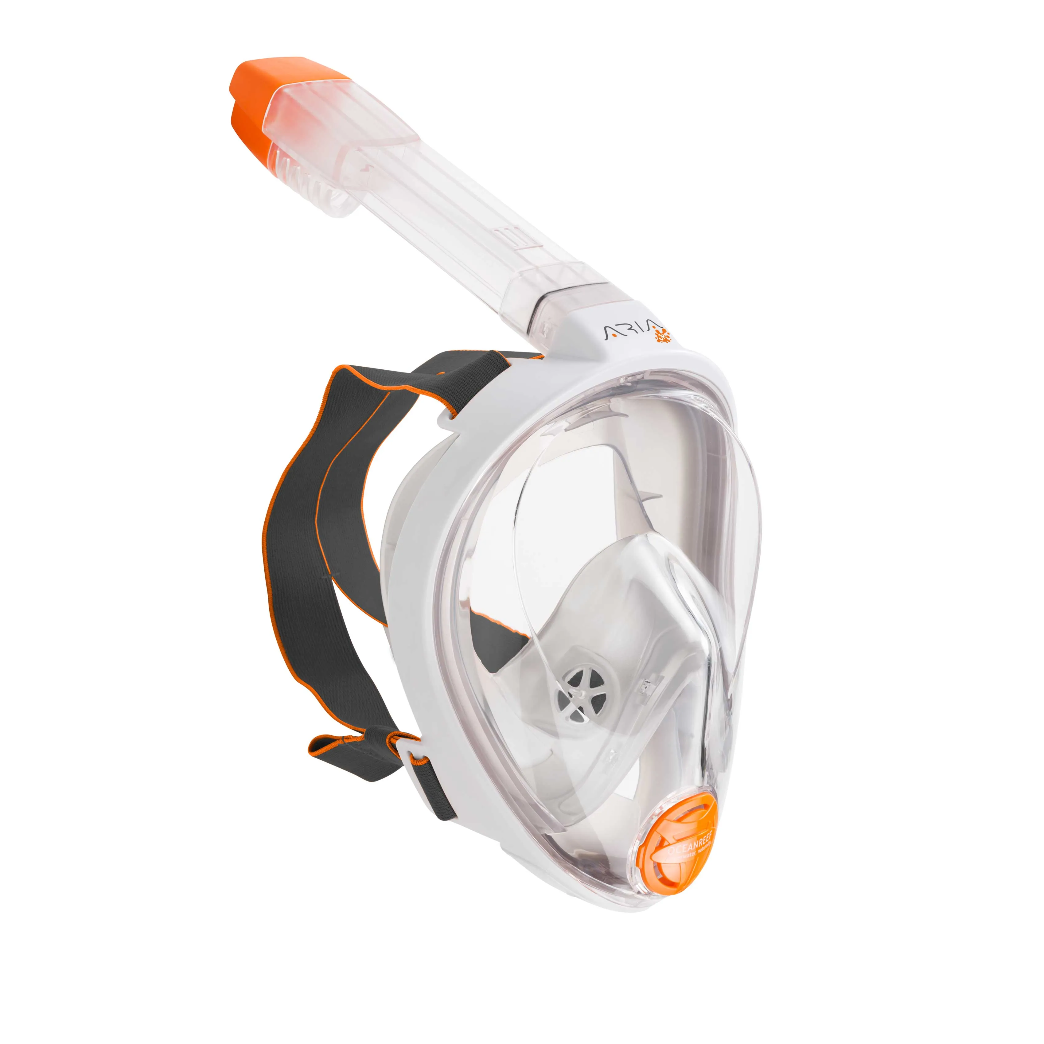Ocean Reef ARIA JR Full Face Snorkeling Mask White/ Clear Opaque XS