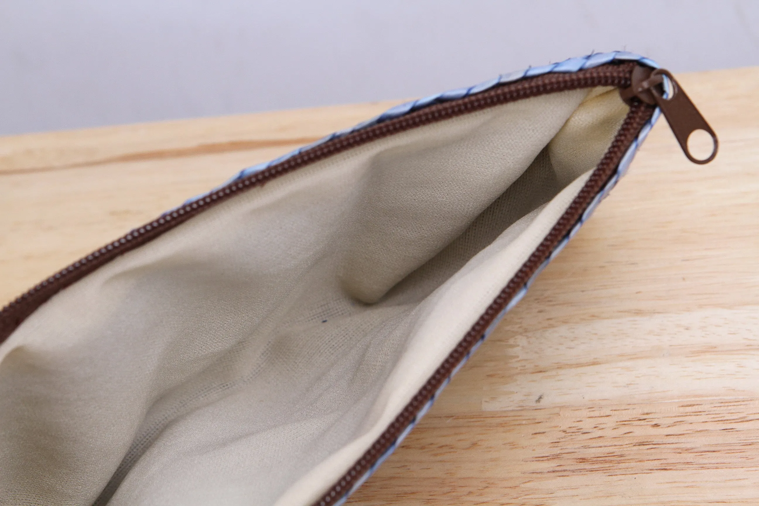 Pandan small wicker bag (Light Blue)