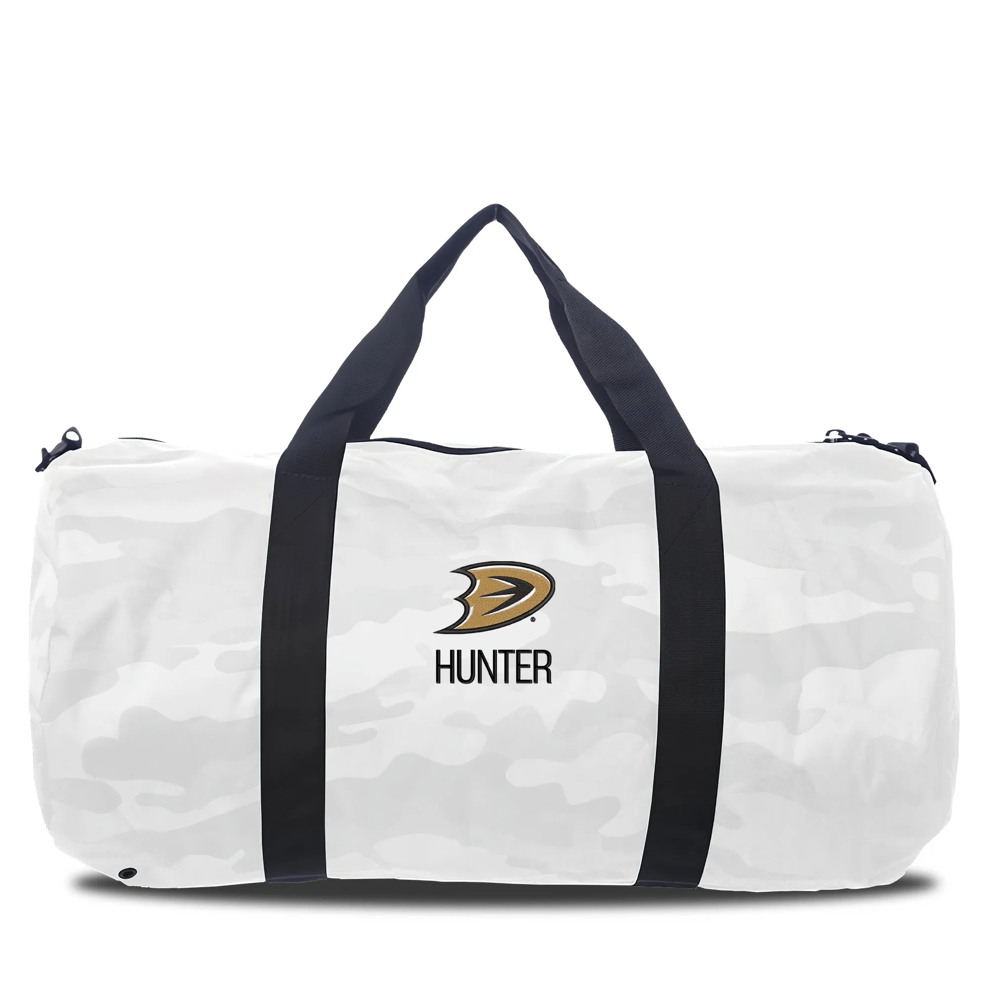 Personalized Anaheim Ducks Secondary Specialty Duffel Bag