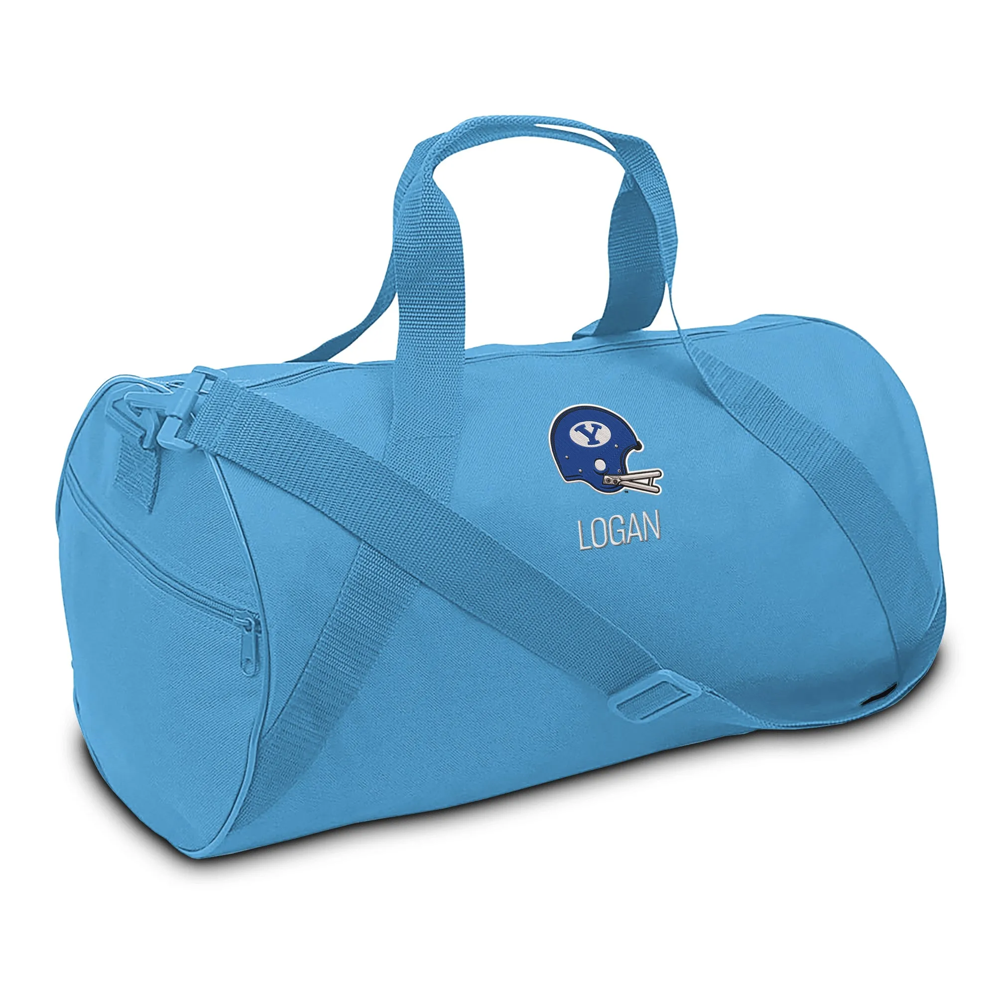 Personalized Brigham Young Cougars Helmet Duffel Bag