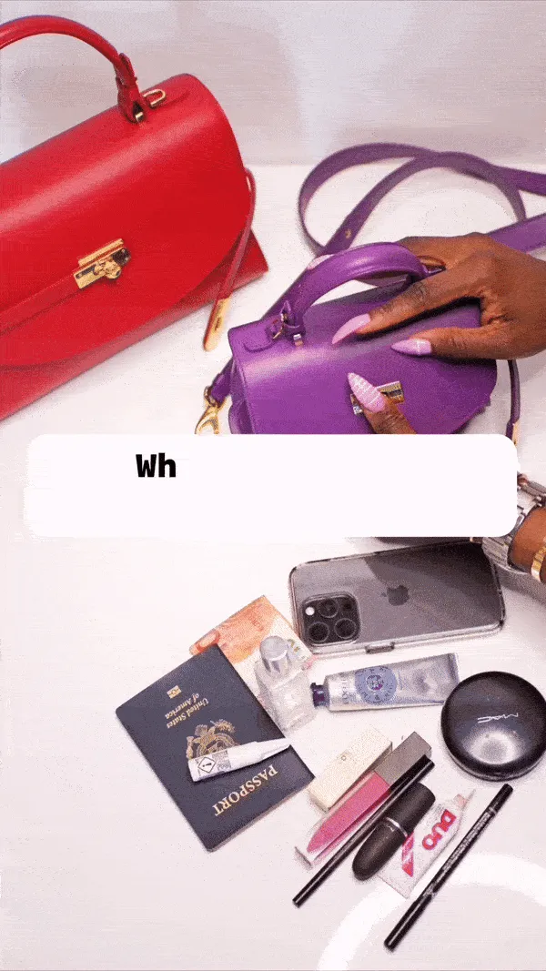 Petite New Yorker Bag in Midtown in Purple - Gold Hardware - WAITLIST