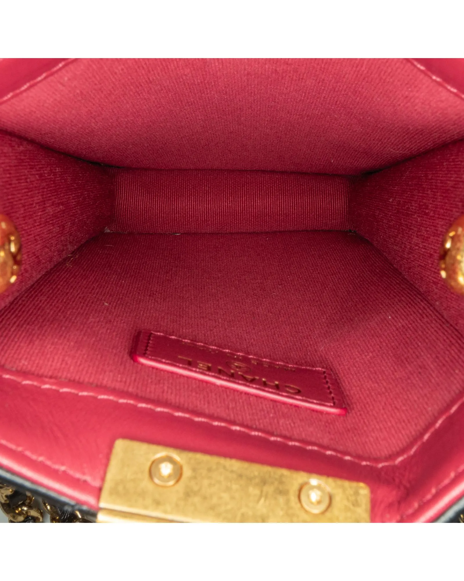 Quilted Lambskin Crossbody Phone Holder with Chain