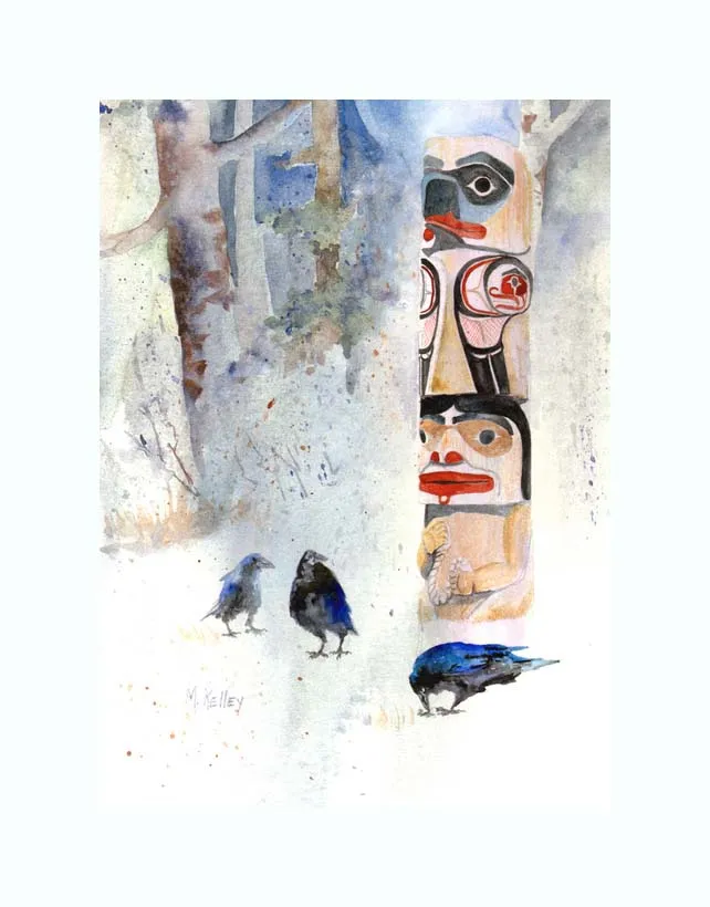 Raven and the Tide Woman Print