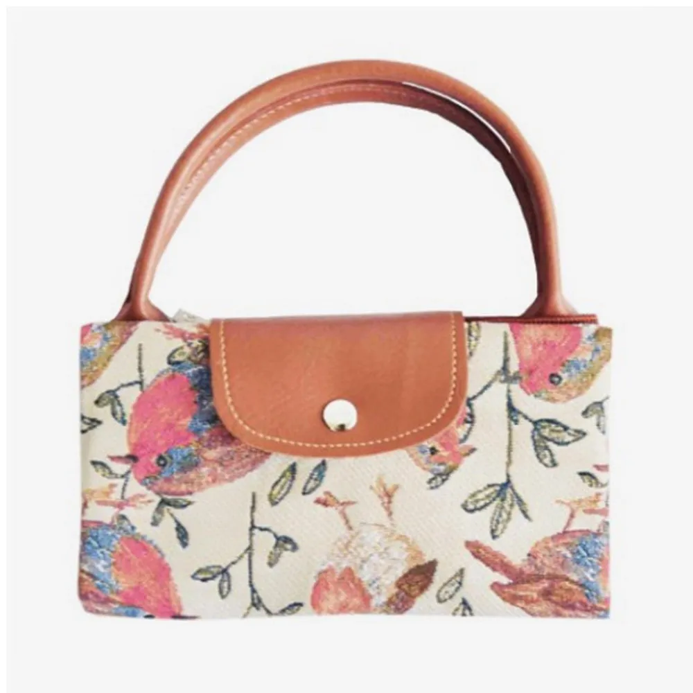 Robin Tapestry Foldaway Tote Bag