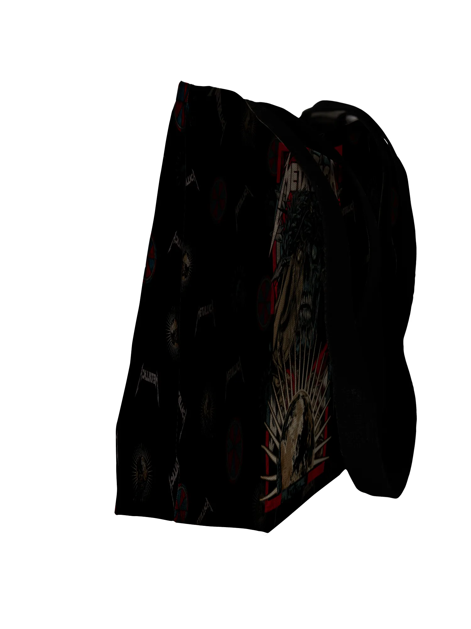 Rocksax Metallica Webbing Handled Beach/Shopper Bag - Skull
