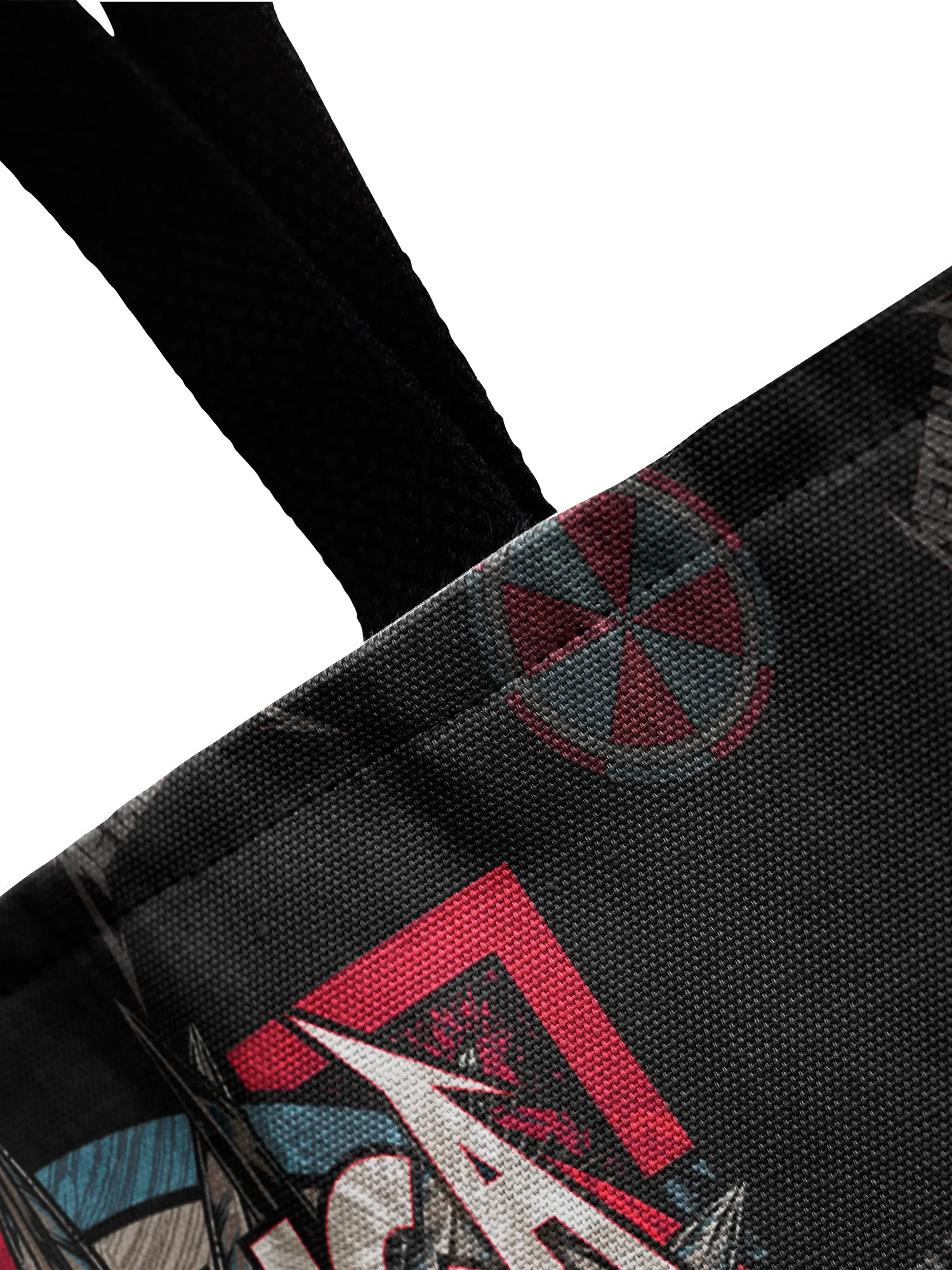Rocksax Metallica Webbing Handled Beach/Shopper Bag - Skull