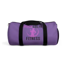 RockSolid Fitness Duffel Bag | Purple | Oxford Canvas | Pink Lady Logo