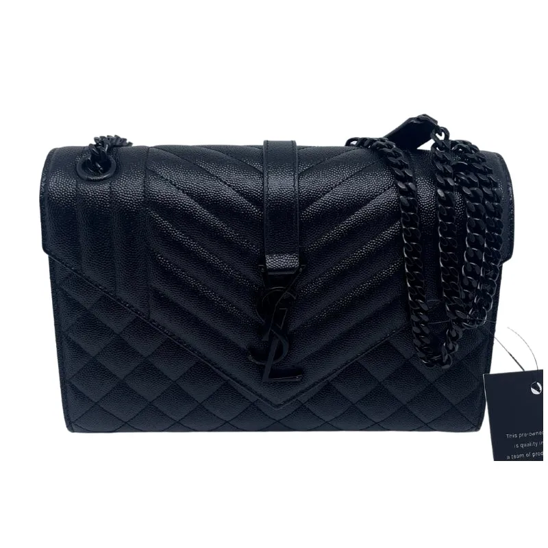 Saint Laurent Medium Monogram Triquilt Envelope Bag