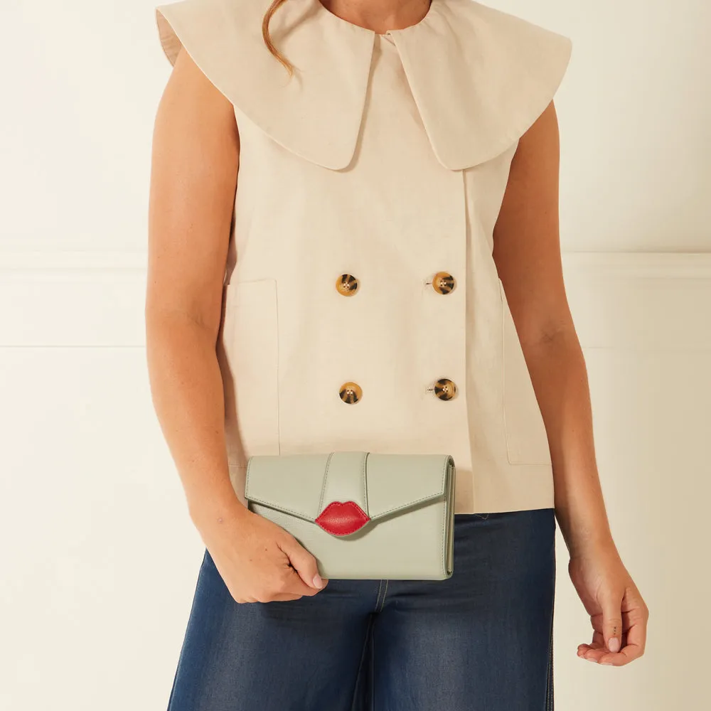 SHAGREEN QUILTED LIP LEATHER ABBY CROSSBODY BAG