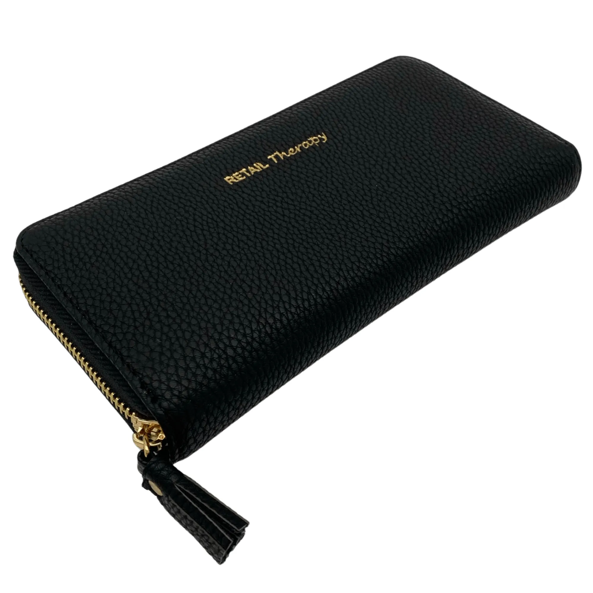 SHIRALEAH Gigi "Retail Therapy" Wallet- Black New w/ Tags