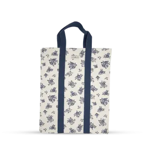 Shopping Bag with Webbing Handle - English Rose - Cream