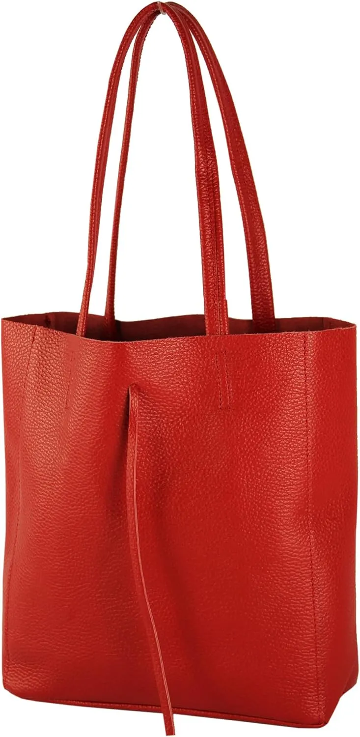 T253 - Leather Tote Bag for Women, With Inner Pocket