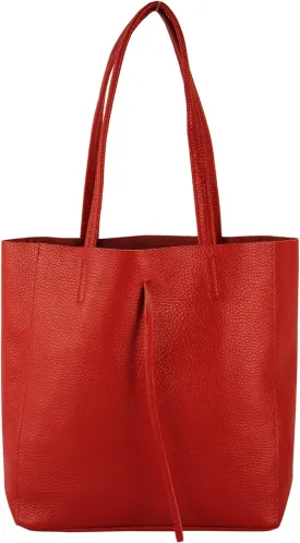 T253 - Leather Tote Bag for Women, With Inner Pocket