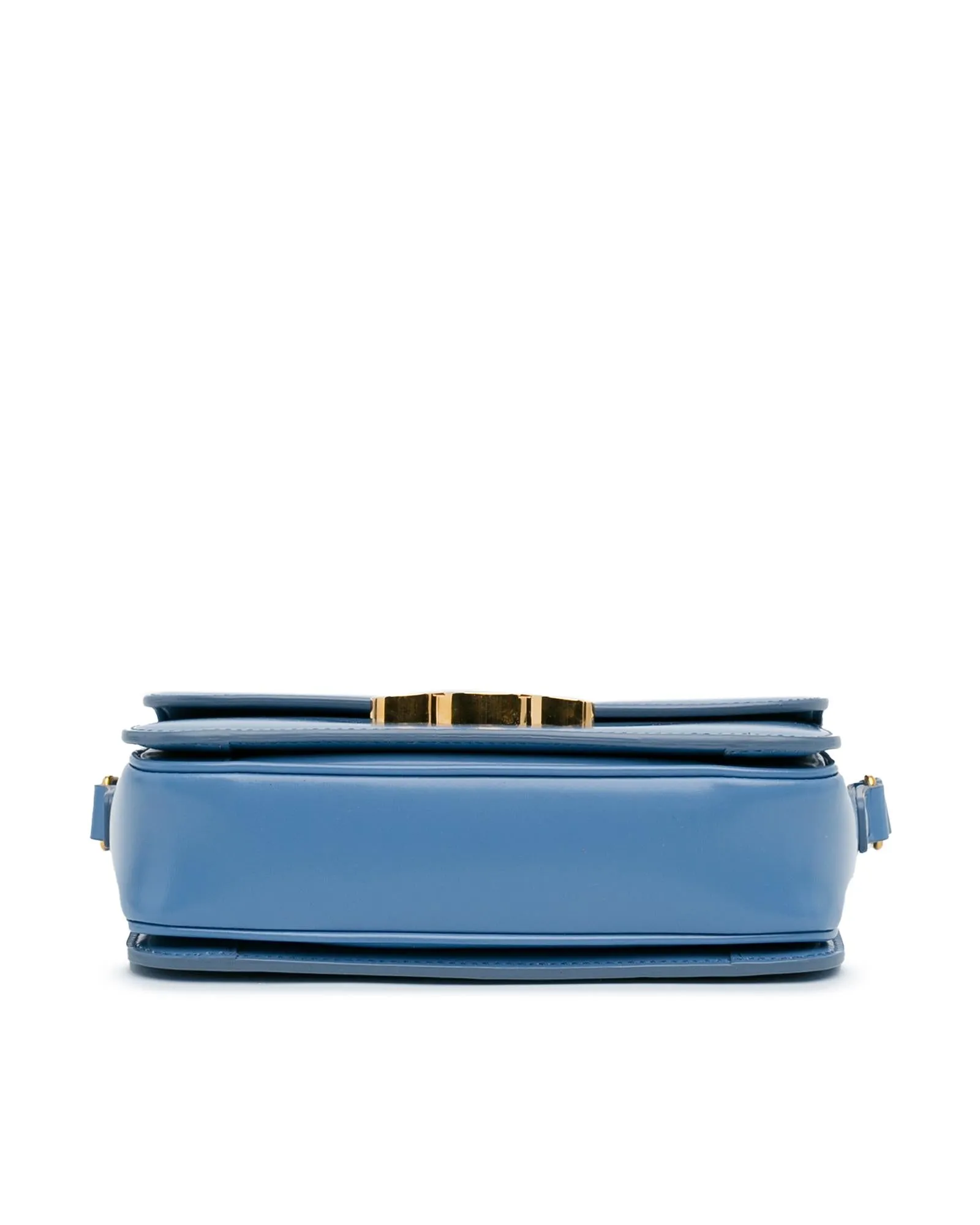 Teen Triomphe Leather Crossbody Bag with Push Lock Closure